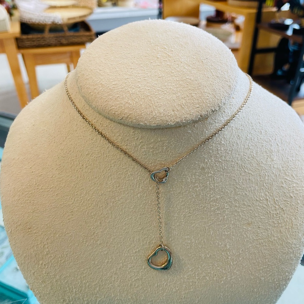 TIFFANY & Co.  Open Heart Lariat Necklace - Picture 8 of 8